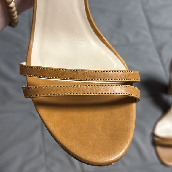 Emerson Fry Brown Leather Vero Cuoio Ankle Strap Heels Size 40 10 - Picture 12 of 15